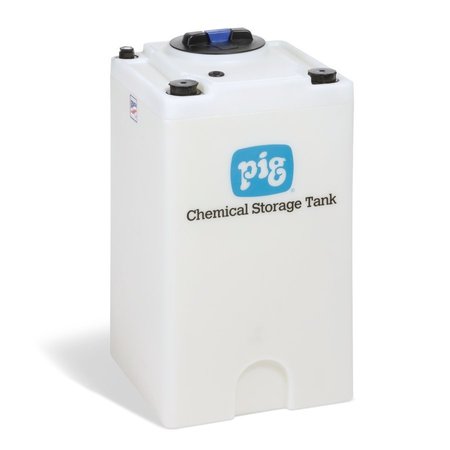 PIG PIG Double-Wall Square Chemical Storage Tank Natural 20" L x 20" W x 37" H PAK5203-NT